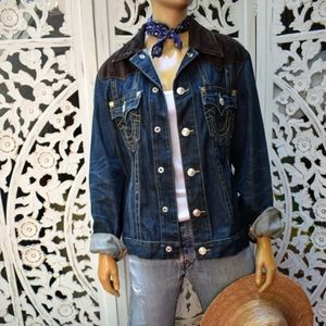 Unisex True Religion Denim/cord jacket